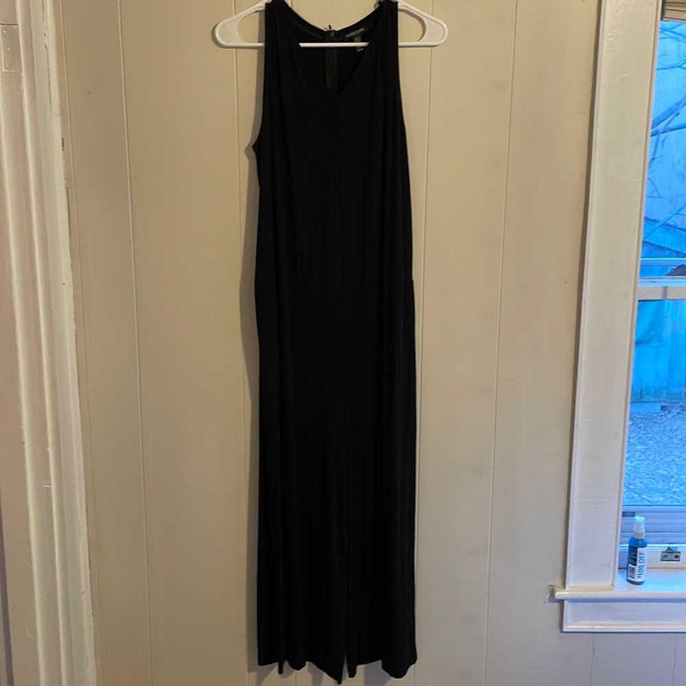 Eileen Fischer | black v-neck tank jumpsuit | PETITE MEDIUM | lightly worn